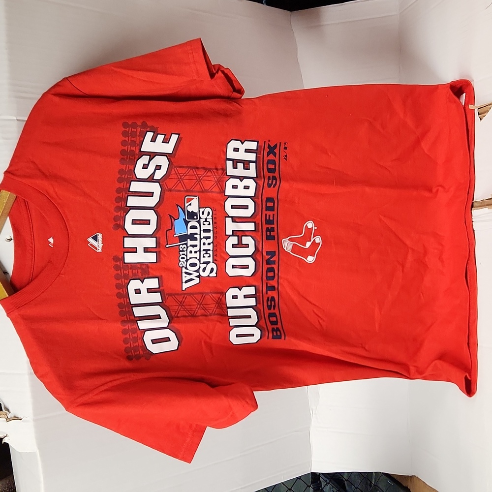 EUC Majestic 2013 World Series Fall Classic Boston Redsox Men's sz M tshirt
